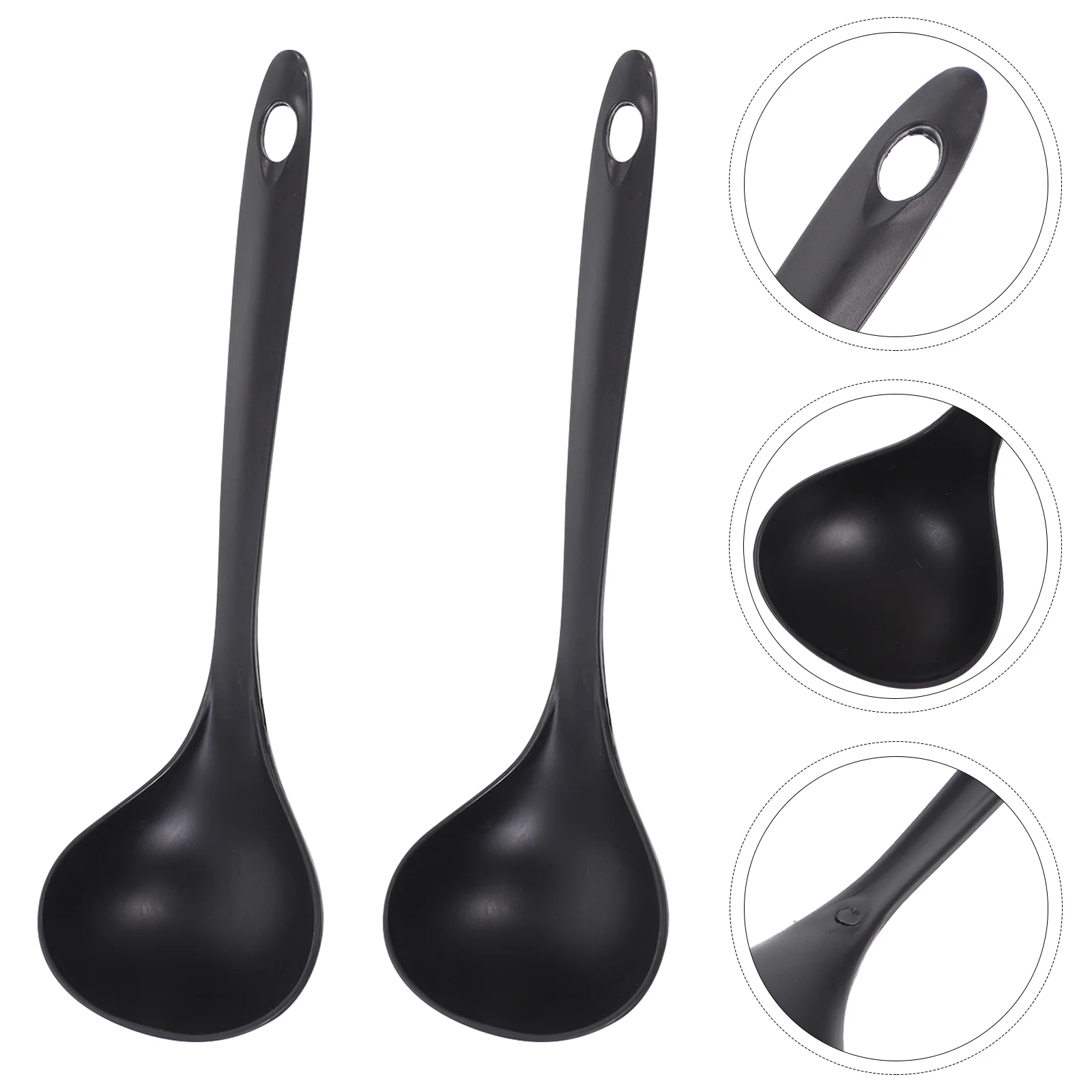 2pcs Soup Spoon Hot Pot Spoon Rice Sauce Spoon Home Kitchen Cutlery Noodles Scoop Kitchen Utensils rice spoon