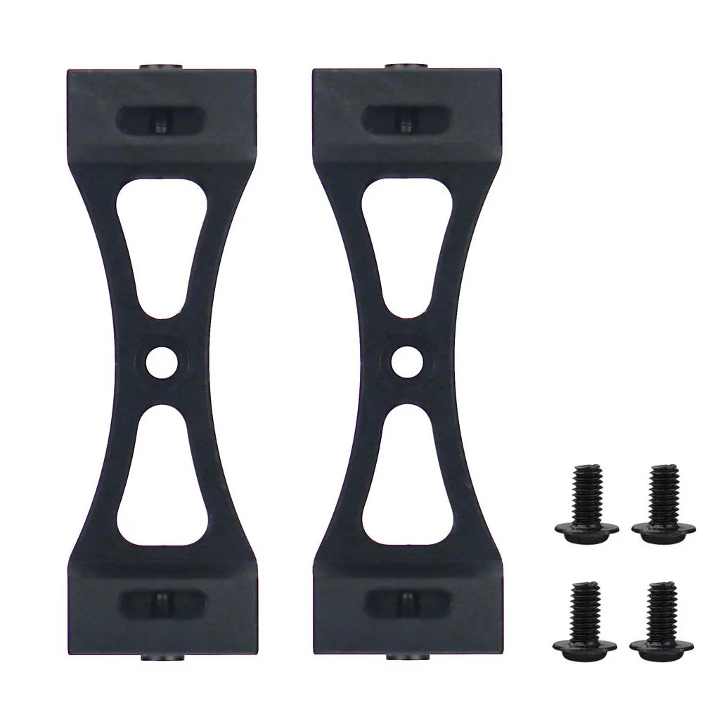 2Pcs Metal Bracket for B1 B14 B16 B24 C14 C24 B36 Mn D90 D91 Rc Car Upgrade Metal Diy Parts Kit,Black