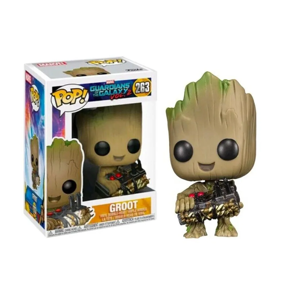 Funko Pop Guardians of the Galaxy Star-Lord 198 1201 Rocket 1202 Groot 263 280 297 Yondu 310 ألعاب شخصيات الحركة من الفينيل هدايا للأطفال #3