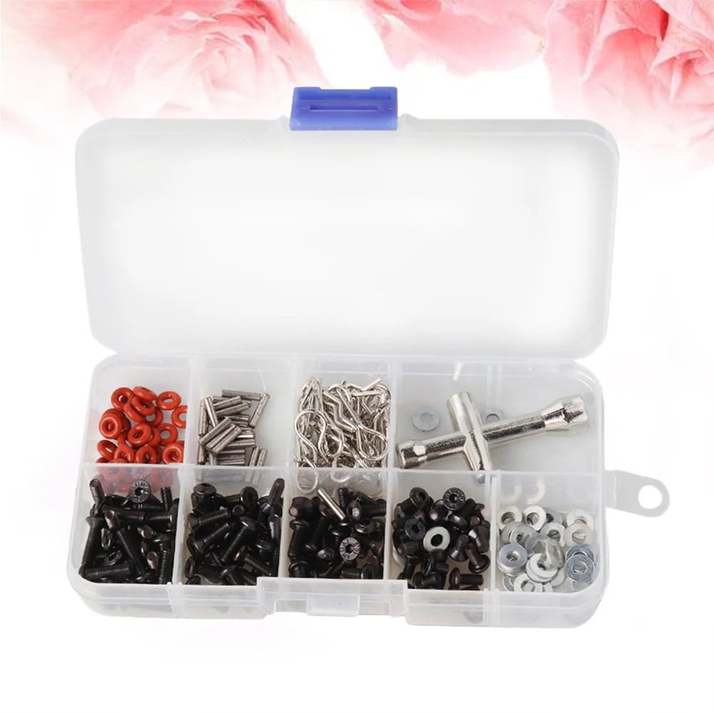 

270Pcs Rc Car Screw Kit Stainless Steel Anti-Rust Strong Stable D3 D4 Accessories Screw Organizer Box