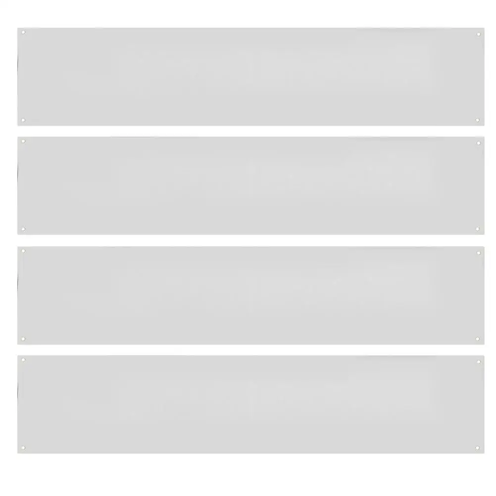 4 Pcs Halloween Decor Banner Decoration Back to School Printing Blank Canvas Birthday White Banquet