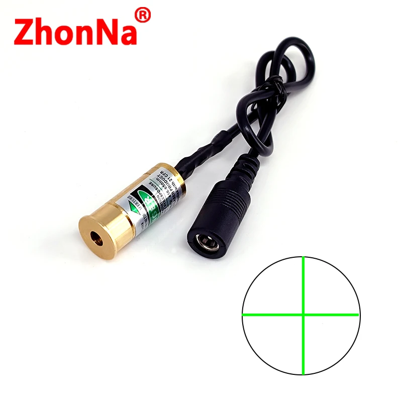 532nm Green Laser Diode Module Industrial Machine Vision Alignment Tool | Single Point Focusing for Calibration and Display 5mW