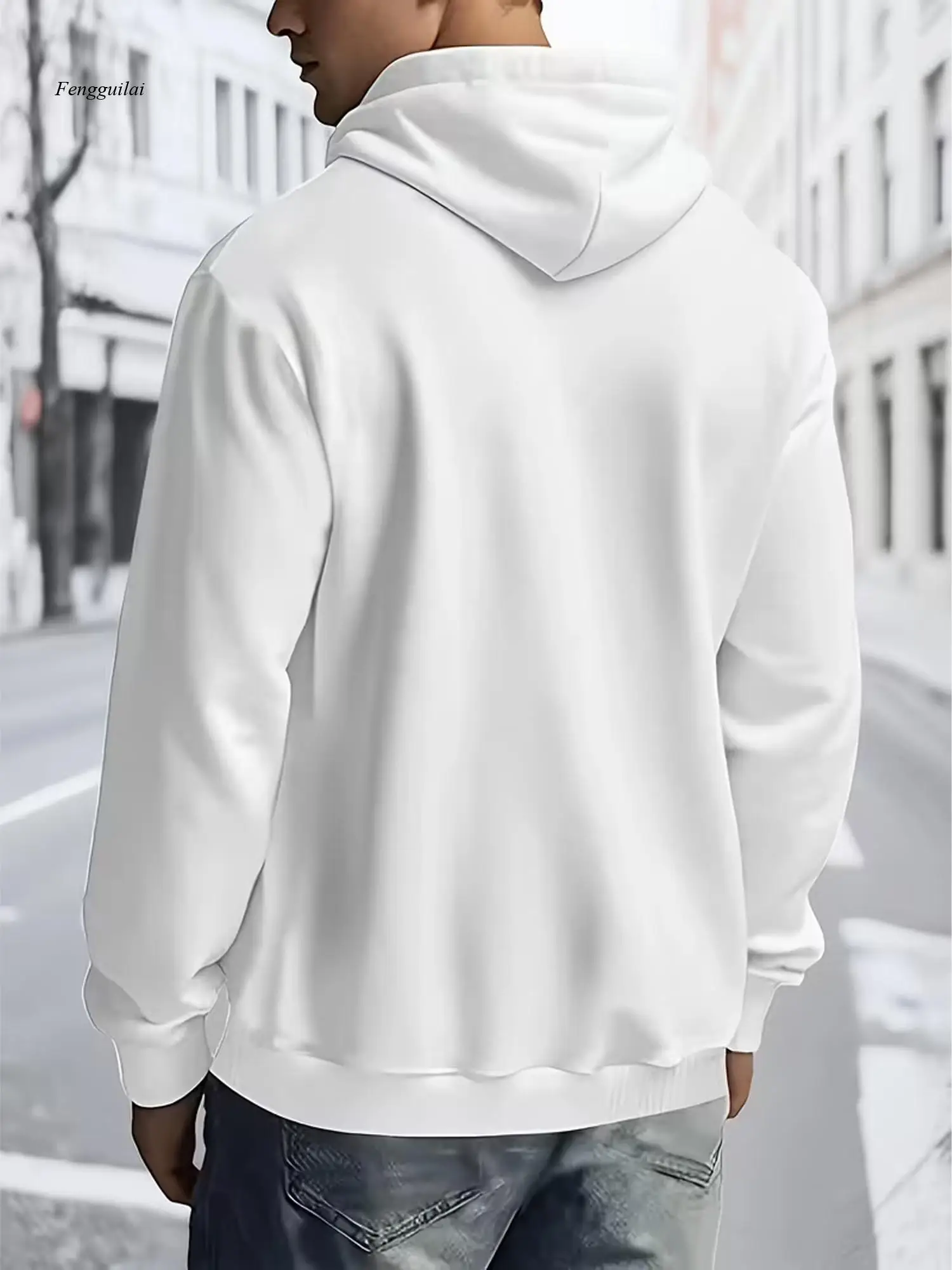 هوديي بنمط البطيخ مع نظارات - بلوفر كاجوال، تصميم مضحك، أكمام طويلة، قماش غير قابل للتمدد