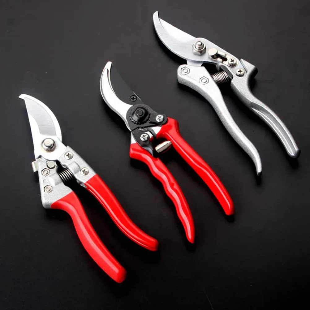

1PC Gardening Pruning Shears Red Handle Pruning Shears Black Branch Trimmer Portable Gardening Pruning Shears for Use