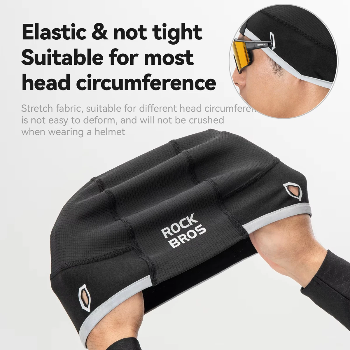 Winter-Radfahren Elastische Mützen Outdoor-Sportkappe Herren Winter Warme Kopfbedeckung Winddichte Ski- und Fahrradkappe Herrenhüte