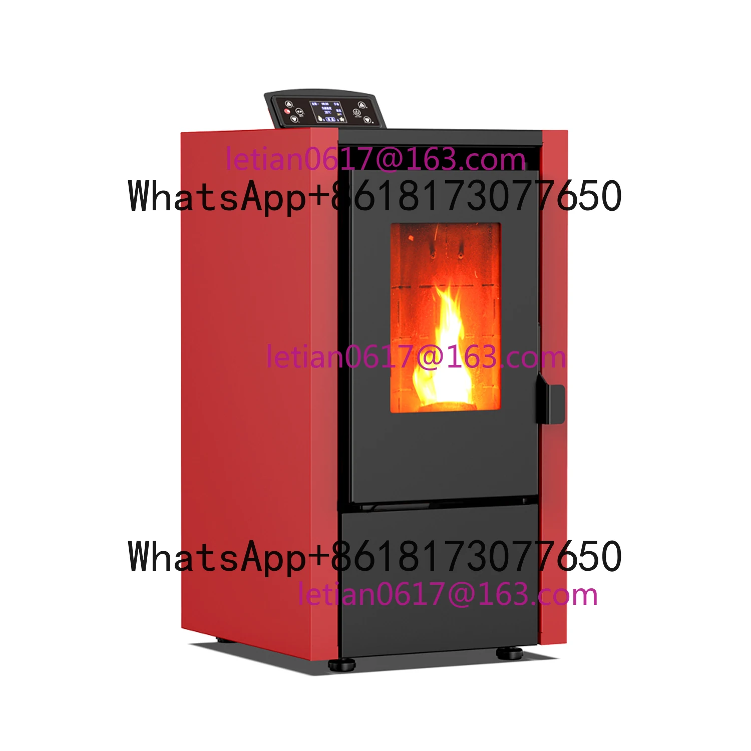 

KM0602C High Quality Modern Wifi 6.3kw Pellet Fireplace Automatic Feeding Pellet Stove With Temperature Control Function