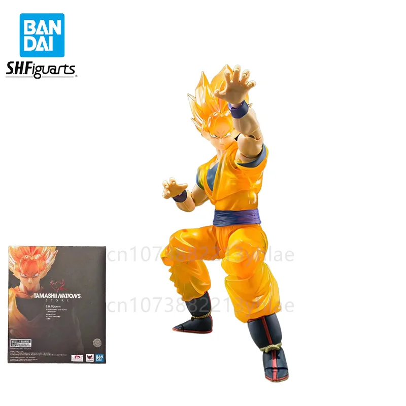 In Stock Original Bandai Dragon Ball S.h.figuarts Super Saiyan Sun Wukong Z Warrior Anime Figure Action Figures Model Toys Gift