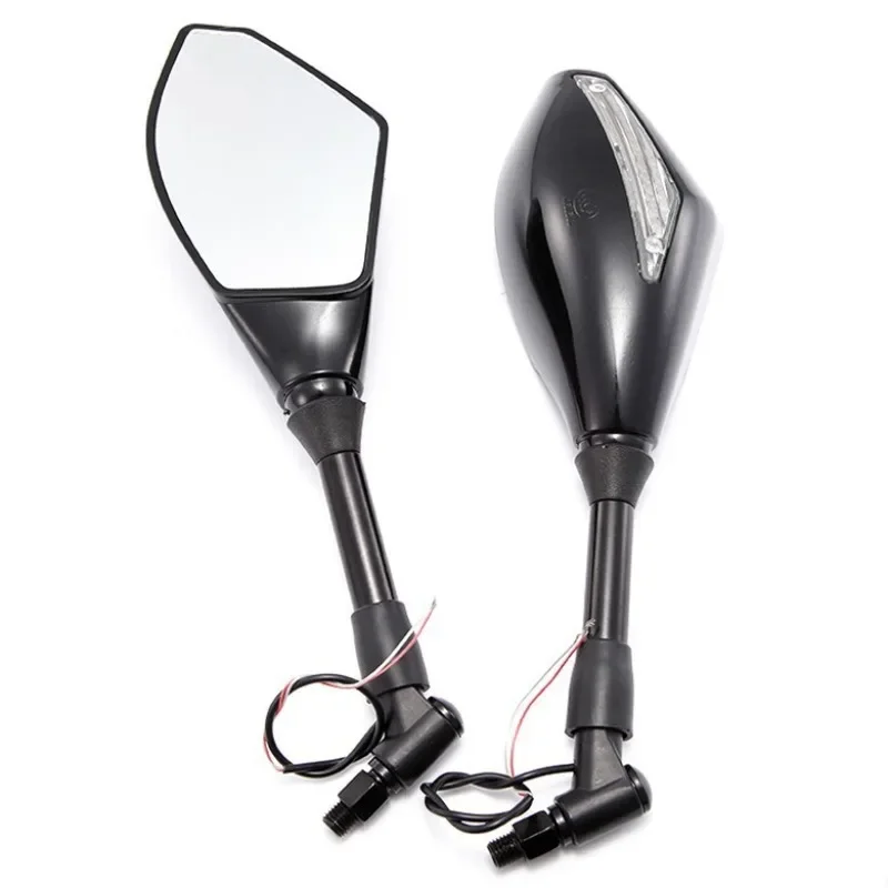 Hot For Hyosung GT125R GT250R GT650R Kawasaki Z750S Ninja 250R 650R 8/10mm Motorcycle Rearview Mirrors LED Turn Signals Lights - view 2