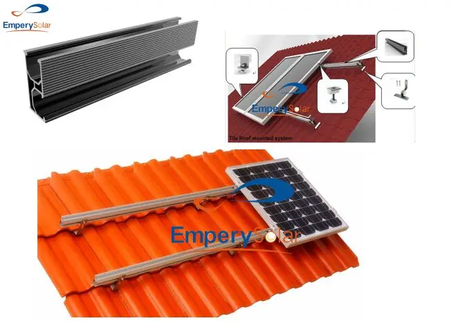 Copper-tin Aluminum Support Solar Mounting Structure Roof Panel
