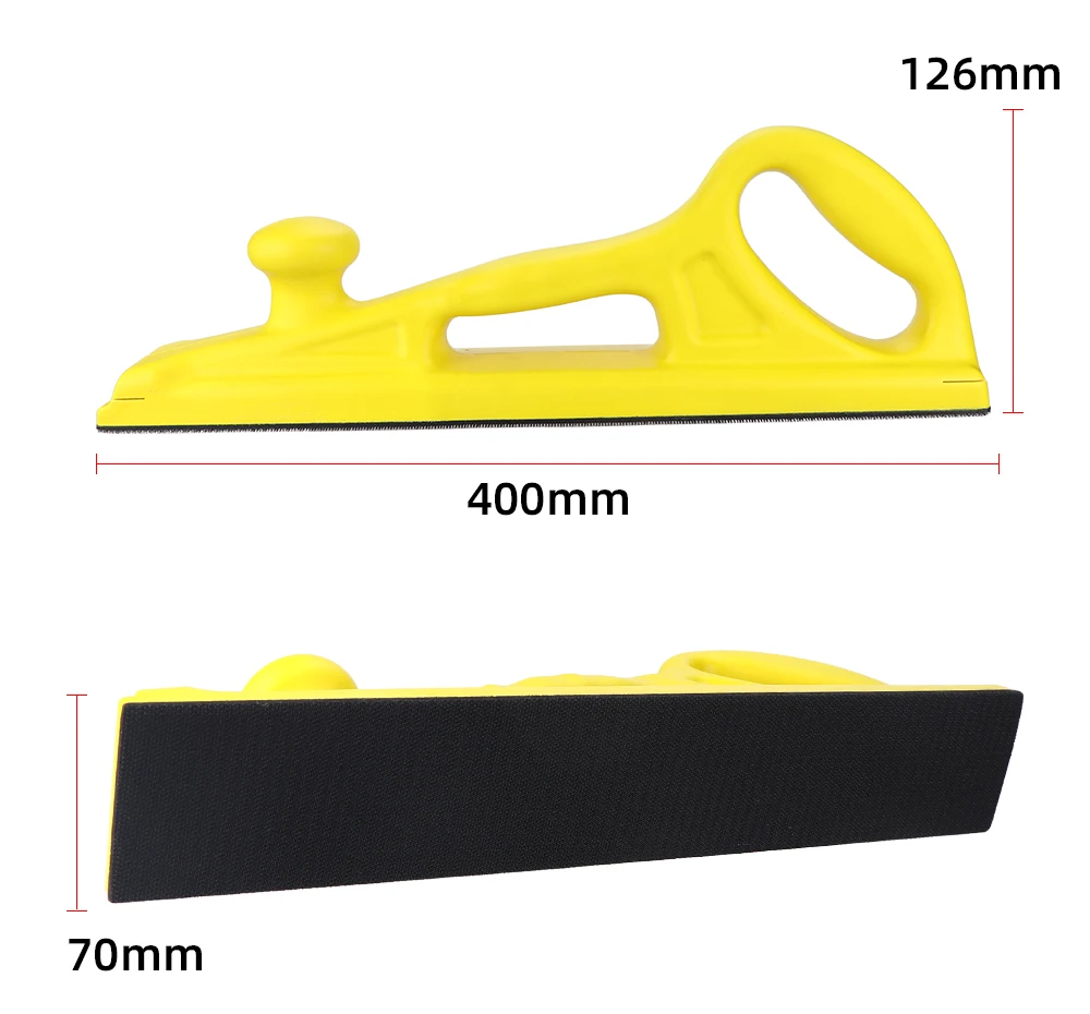 HIFESON Handheld Sander Manual Sandpaper Tool Sanding Block Dust Extraction Hand Polisher Grinding Machine For Metal Wood Work