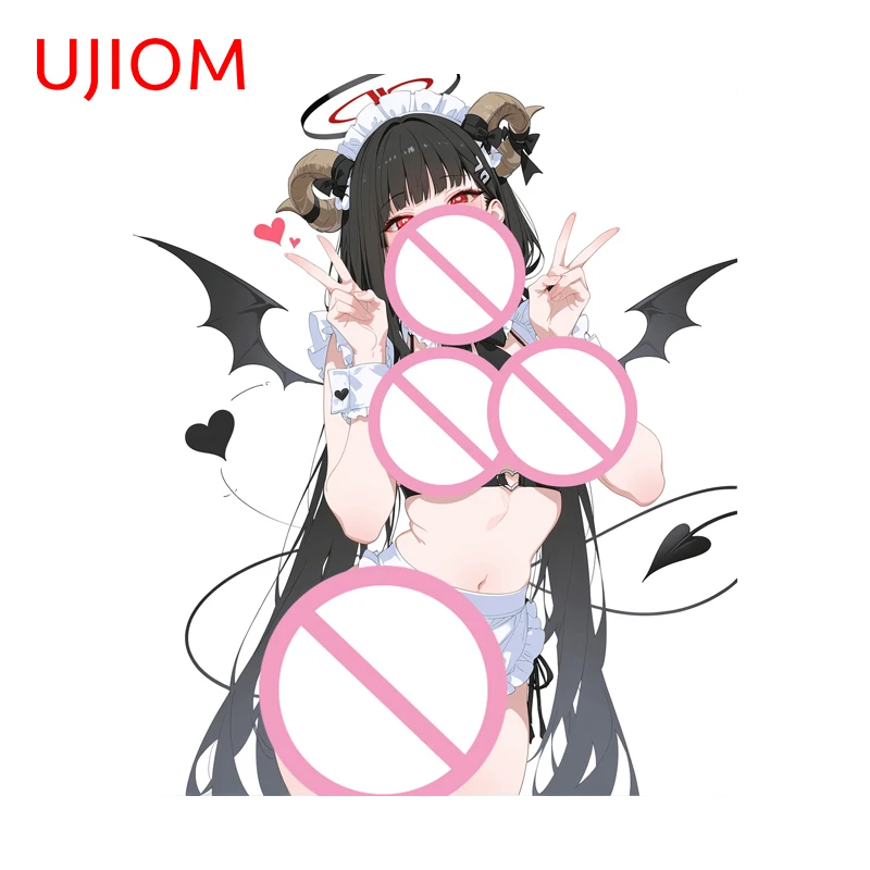 UJIOM Shigetsuki Rio Demon Girl Wall Sticker Refrigerator Laptop Light Switch Waterproof Decal Wardrobe Vestibulec Decoration