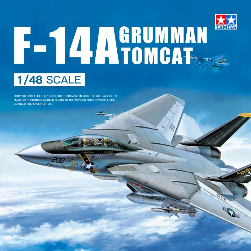 

TAMIYA Assembled Aircraft Model Kit 61114 American F-14A Tomcat Heavy Carrier Fighter 1/48