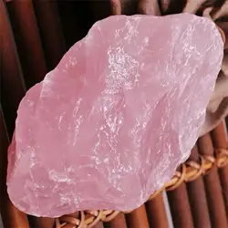 Pure Natural Pink Rose Quartz Rough Raw Crystal Stone Rock Mineral Specimen Healing Reiki Home Decoration Large Size 1pc Random