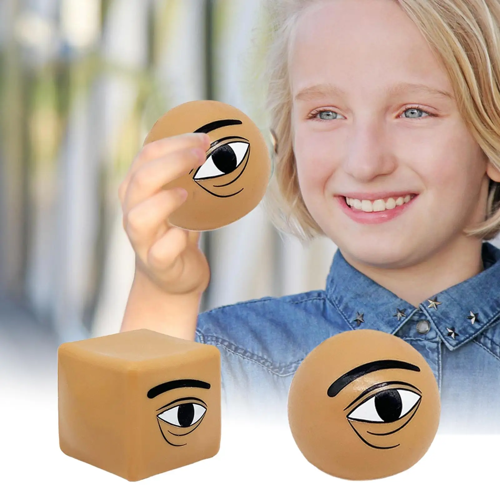 ألعاب الضغط لعبة فيدجيت الحسية للاسترخاء على شكل عين واحدة أداة تهدئة قابلة لإعادة الاستخدام لهدايا الأطفال الصغار والبنات والأولاد