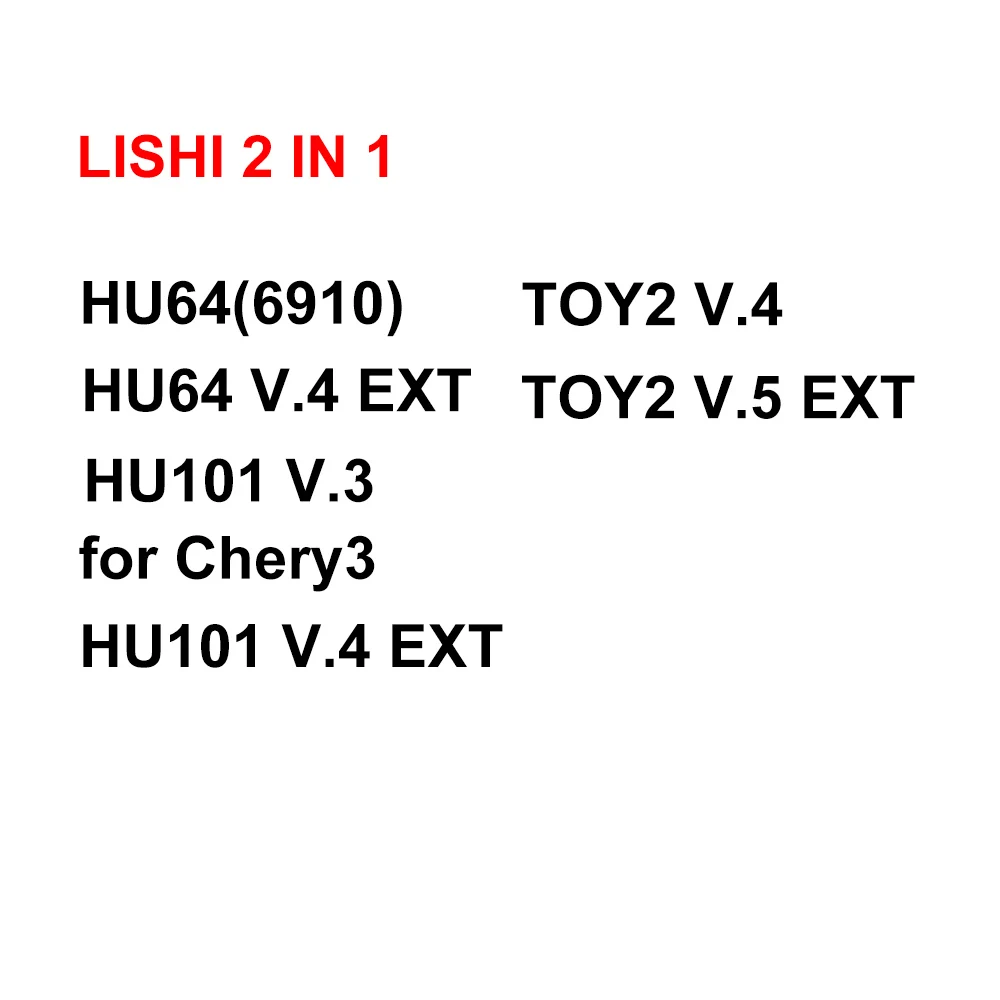 Lishi 2 in 1 Tool HU64 HU64 (8910) TOY2 TOY2 V.5 HU101 V.3 HU101v.4 for Chery3
