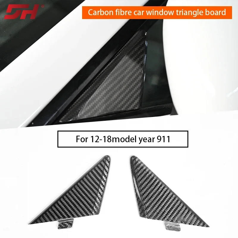 2PCS Dry Carbon Fiber Window TrimS for Porsche 718 981 2012-2016 982 2016-UP 991 2012-2019