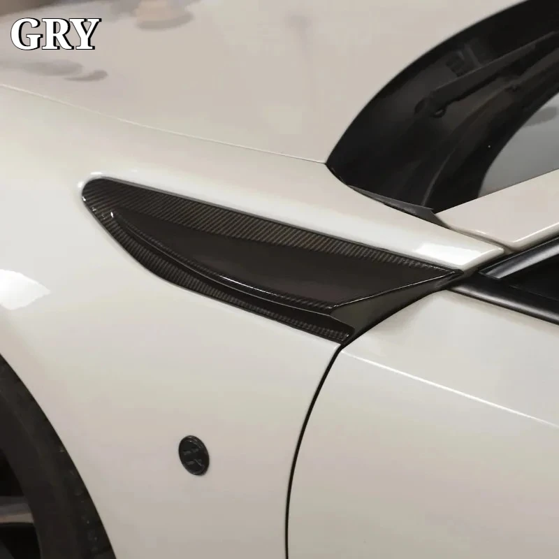 Car Side Fender Fin Vents Cover Trim For Subaru BRZ Toyota 86 GT86 Scion FR-S 2012-2020 ABS Carbon Fiber Exterior Accessories