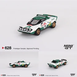 MINIGT 628 In Stock 1:64 Stratos HF 1975 Rally Sanremo Winner #11 Diecast Diorama Car Model Toys