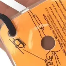 Práctico espejo de señal reflectante de supervivencia de emergencia al aire libre espejo de aventura