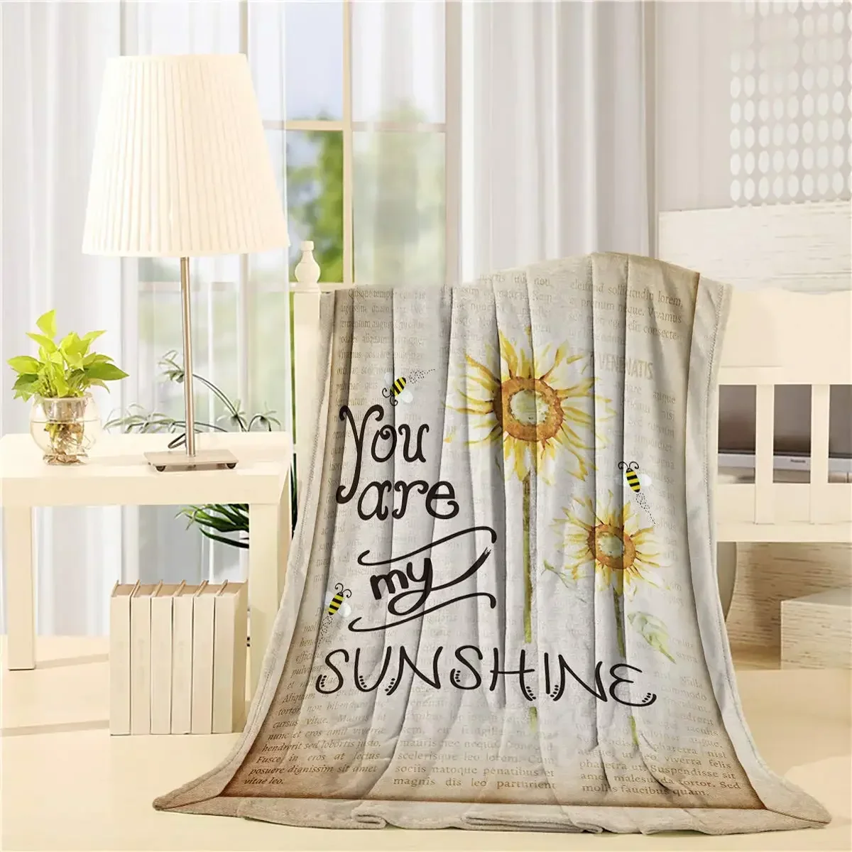 You Are My Sunshine Throw Blanket Cozy Decorative Throw for Couch Bedroom Gift