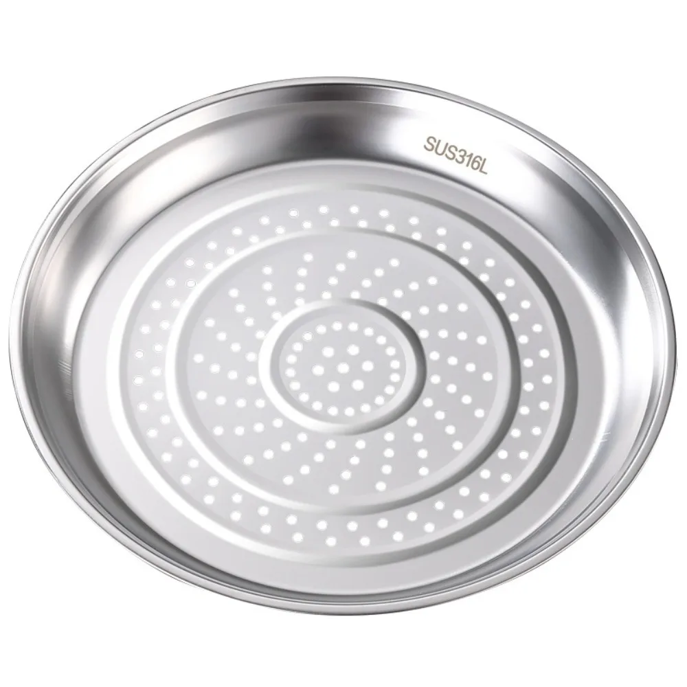 

Cooker Rack Stainless Steel Wok Steamer Rust-proof Deepen Pot Steaming Tray Large Size Professional Steaming Basket Home