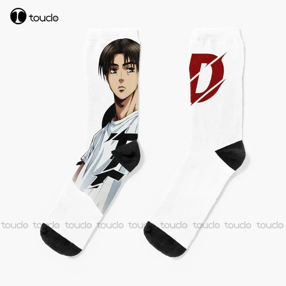 Initial D Takumi Fujiwara 2Jz, Battle, Stage 2, Ae86 Socks Gym Socks Personalized Custom Unisex Adult Teen Youth Socks