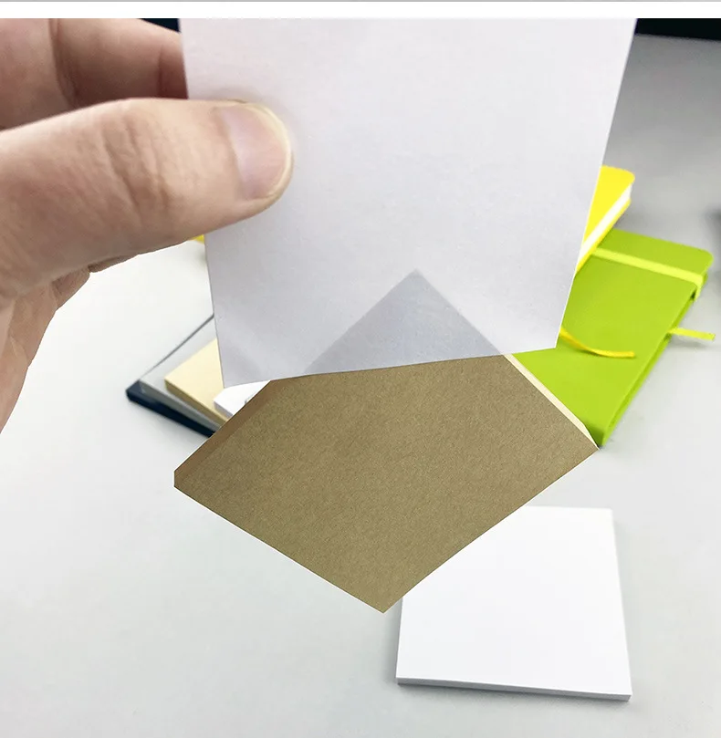 High Appearance Convenience Stickers Black Grey Solid Office Note Stickers can be glued with Message Note Stickers