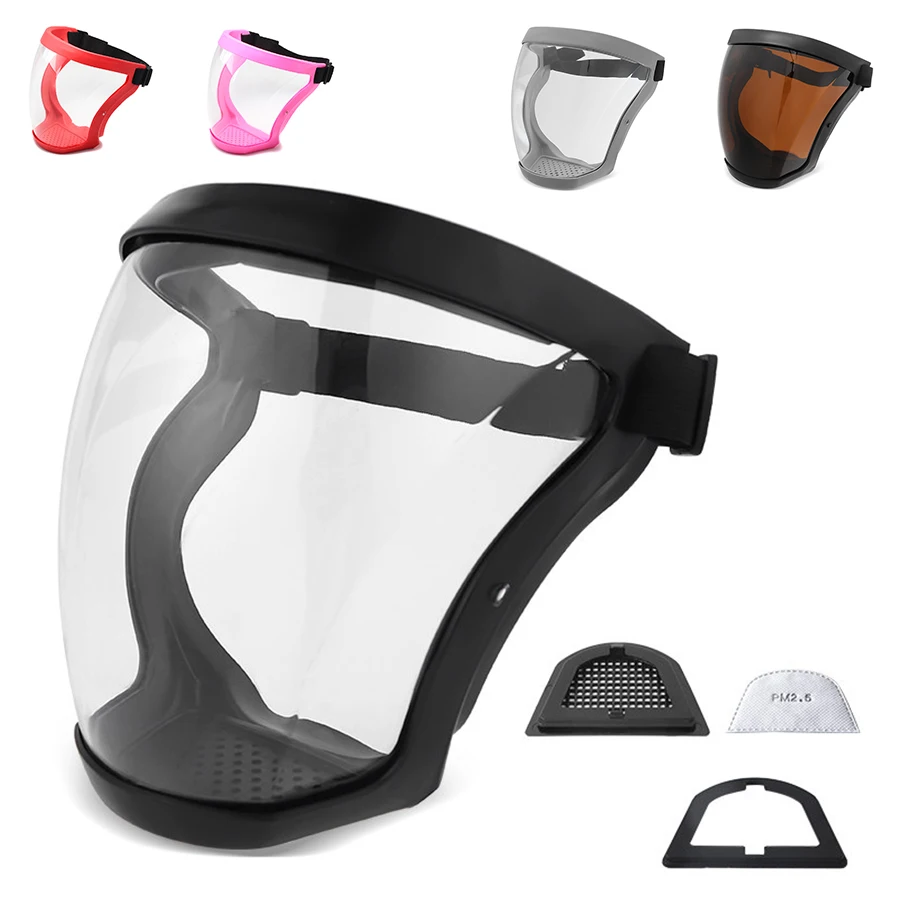 

Large Small Size Safety Protection Full Face Shield Protective Head Cover Facial Anti-fog for Kitchen Oil-splash Proof Windproof