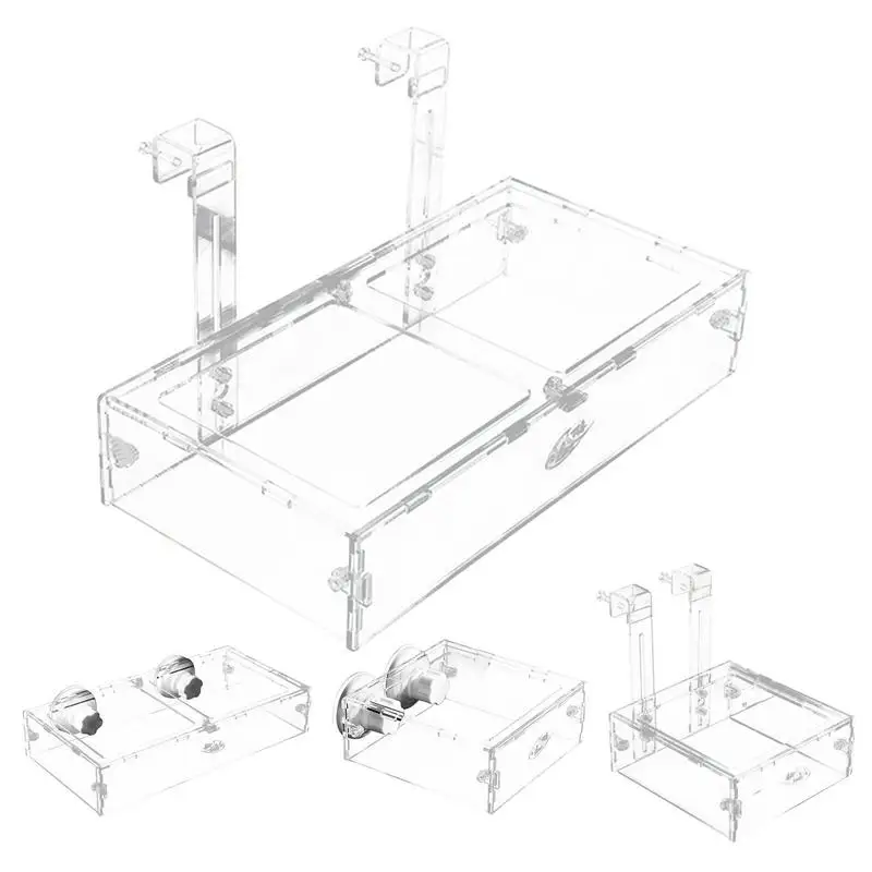 Aquarium Accessories Acrylic Fish Tank Shrimp Feeder Breeding Isolation Box Aquarium Hatchery Incubator Holder Fish Supplies