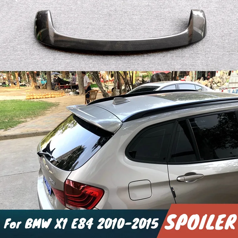 Für BMW X1 E84 2010-2015 Auto Heckklappen-Dachspoiler Flügel ABS-Kunststoff Hochglanz Schwarz Karosserie-Kit Exterieur Tuning Zubehör