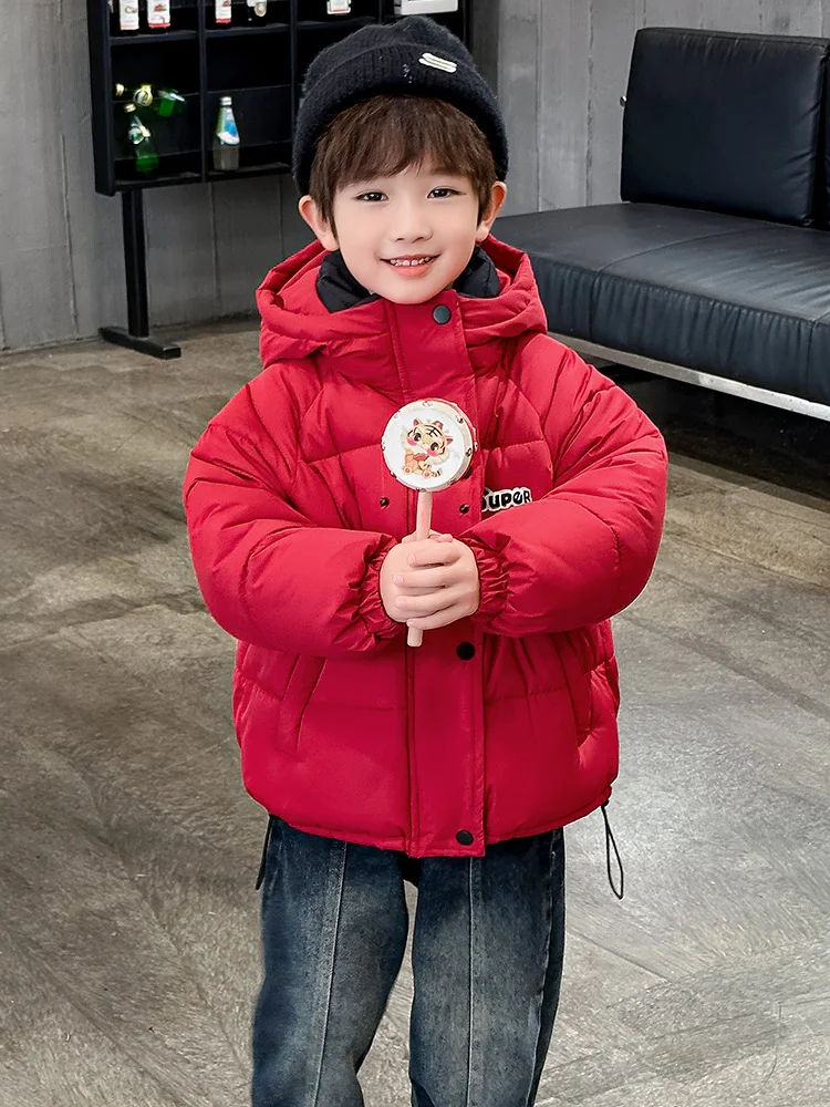 

Тенне хлопковое джет для мальчиков, детская зимняя модная одежда, теплое пальто с принтом, повседневная повседневная одежда из полиэфирного волокна