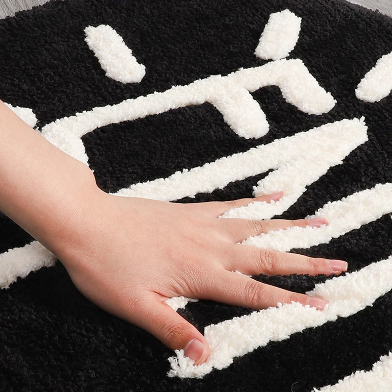 Hot CANBOUN Bath Rug Home Bedroom Living Room Carpet Custom Pattern Non-slip Absorbent Bathroom Rug Comfortable Entrance Door