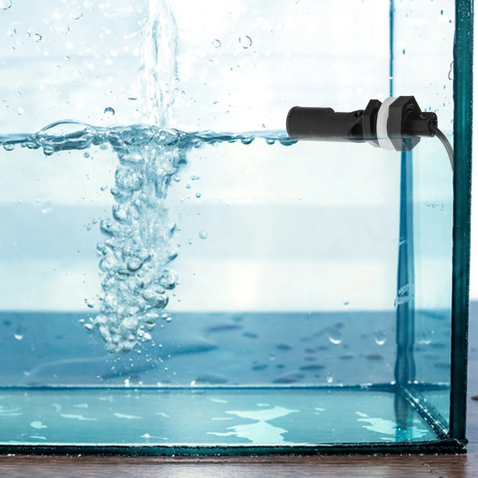 s サイドフロートスイッチプラスチックカモノハシスタイル高感度水位センサータンクタンク水位インジケーター水族館の池