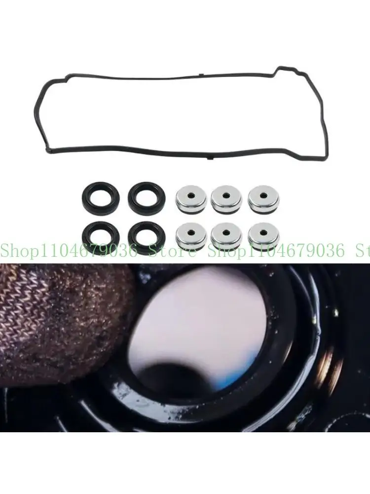 

652F Cylinder Head Engine ValveCover Gasket Tube Seals Grommets Fit for 12342-PCX-004