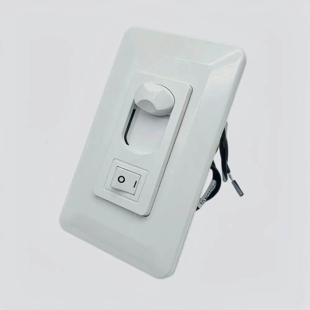 White Wall Mounted Speed Switch For Ceiling Fan Light 3 Speed Electric Regulator Flush Embedded Control Device