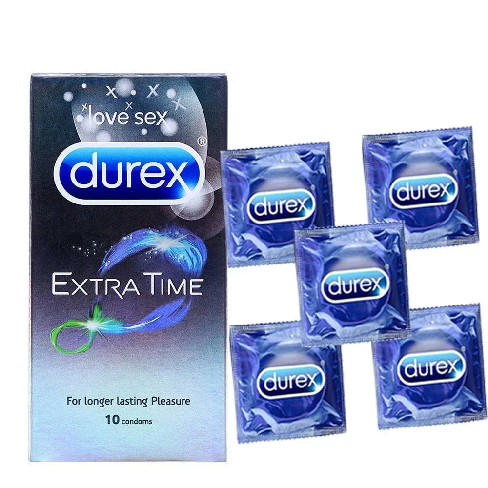 20/10pcs Durex Long-lasting Ultra Thin Penis Sleeve Intimate Extra Lubricated for Men Sex Products Cock Penis Sleeve for Men