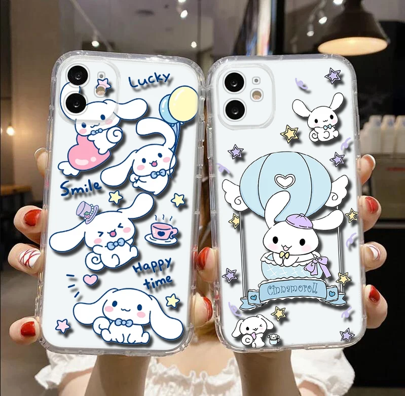 Cinnamoroll Soft Case for Moto G9 Powe One Pro E12 E22I E22 G52 G42 G32 G22 G23 Z2 Z Play P40 P30 Edge 30