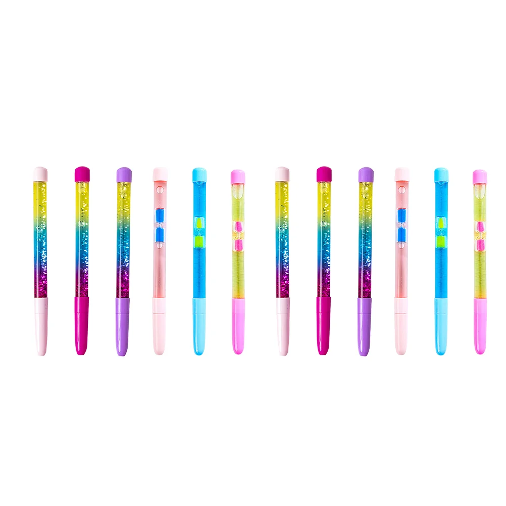 8 Pcs Writing Pens Fountain Signing Perform Supplies Signature Delicate Quicksand 18x1cm Colorful Smooth Girl Student