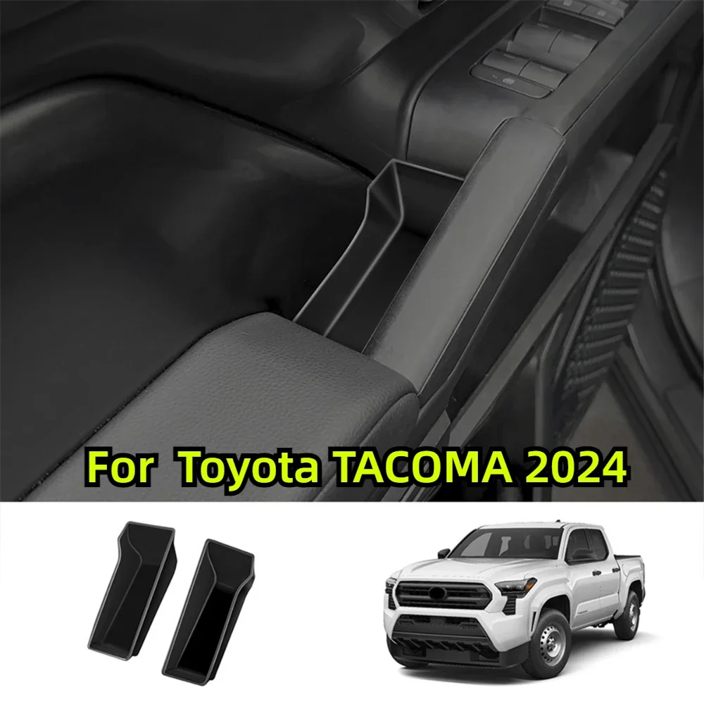 

Fit For Toyota TACOMA 2024 Car Front Door Handle Storage Box Door Armrest Storage Box Holder Tray Organizer Car Accessories