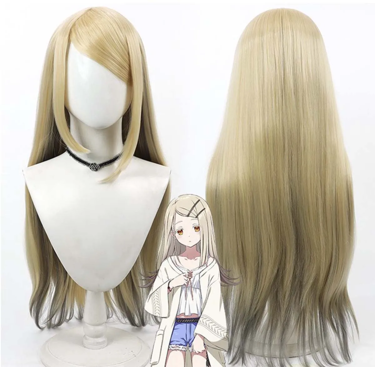 

Женский парик для косплея Хиро Шиносавы из Idolmaster School, синтетический, длинный, светлый, для Хэллоуин-вечеринок