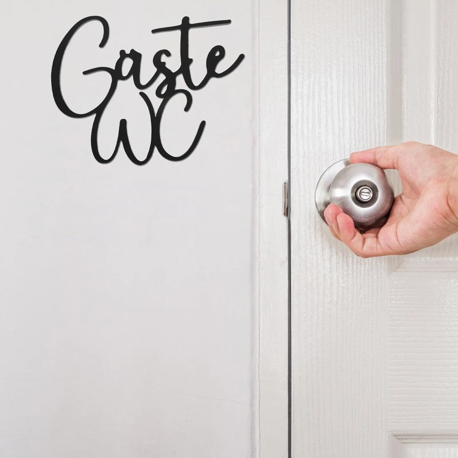 

Bathroom Sign Wall Sticker Decor Door Signs for Toilet Doors Home Men and Women