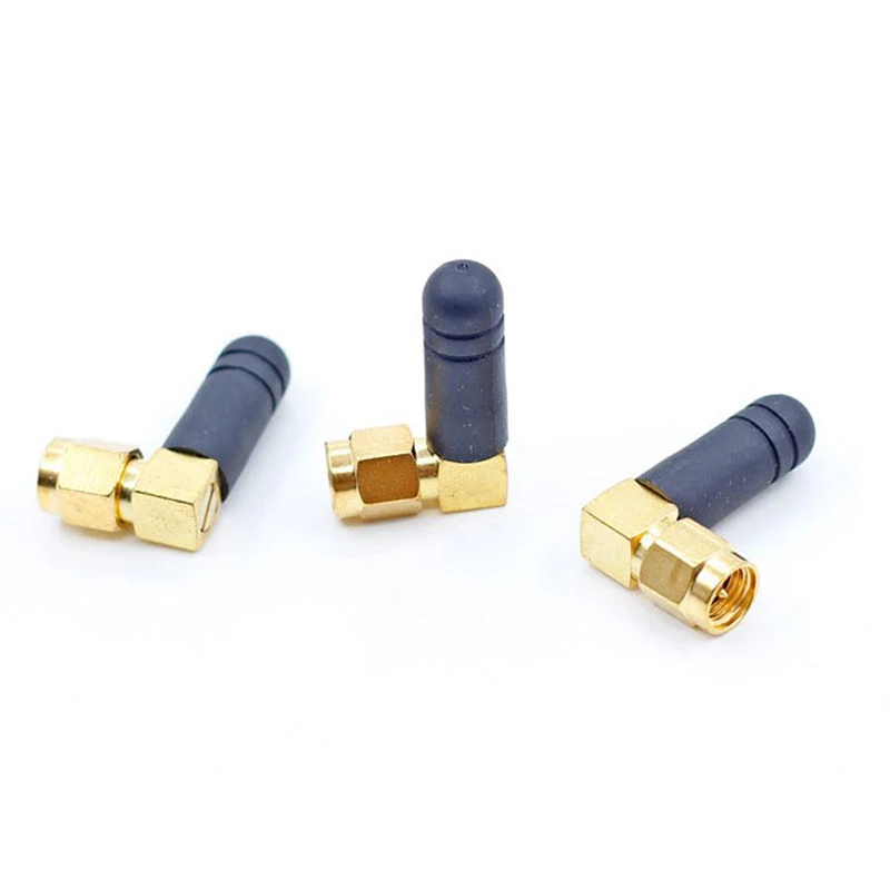 2PCS Mini Rubber 3dBi 2.4ghz Antenna WIFI SMA maschio Router antenne Bluetooth