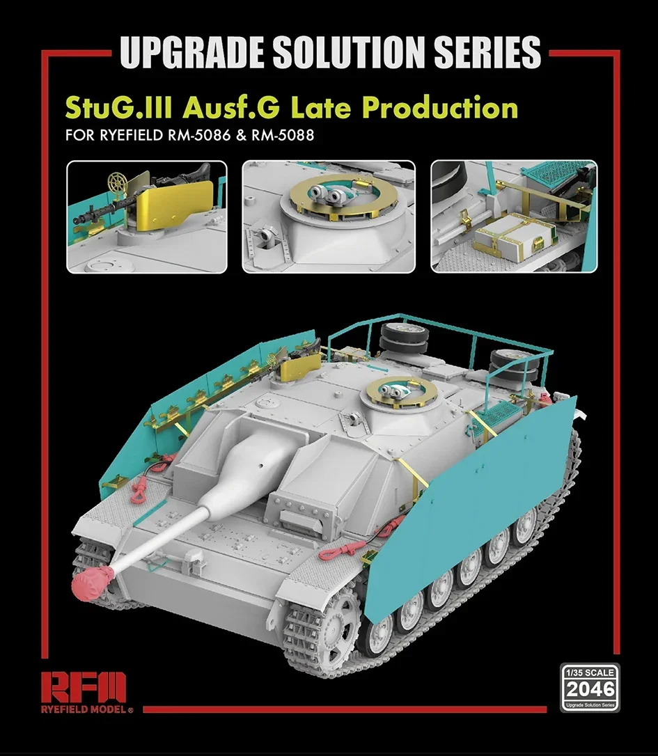 Rye field model RM-2046 Upgrade set   StuG.III G Late Prod. with 5086 5088. 1/35 Scale