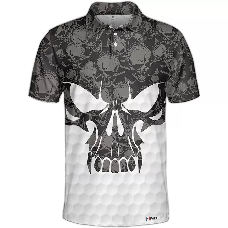 

Loose-Fit Polo Shirt: Trendy Luxury Men's Short-Sleeve Breathable Golf T-Shirt