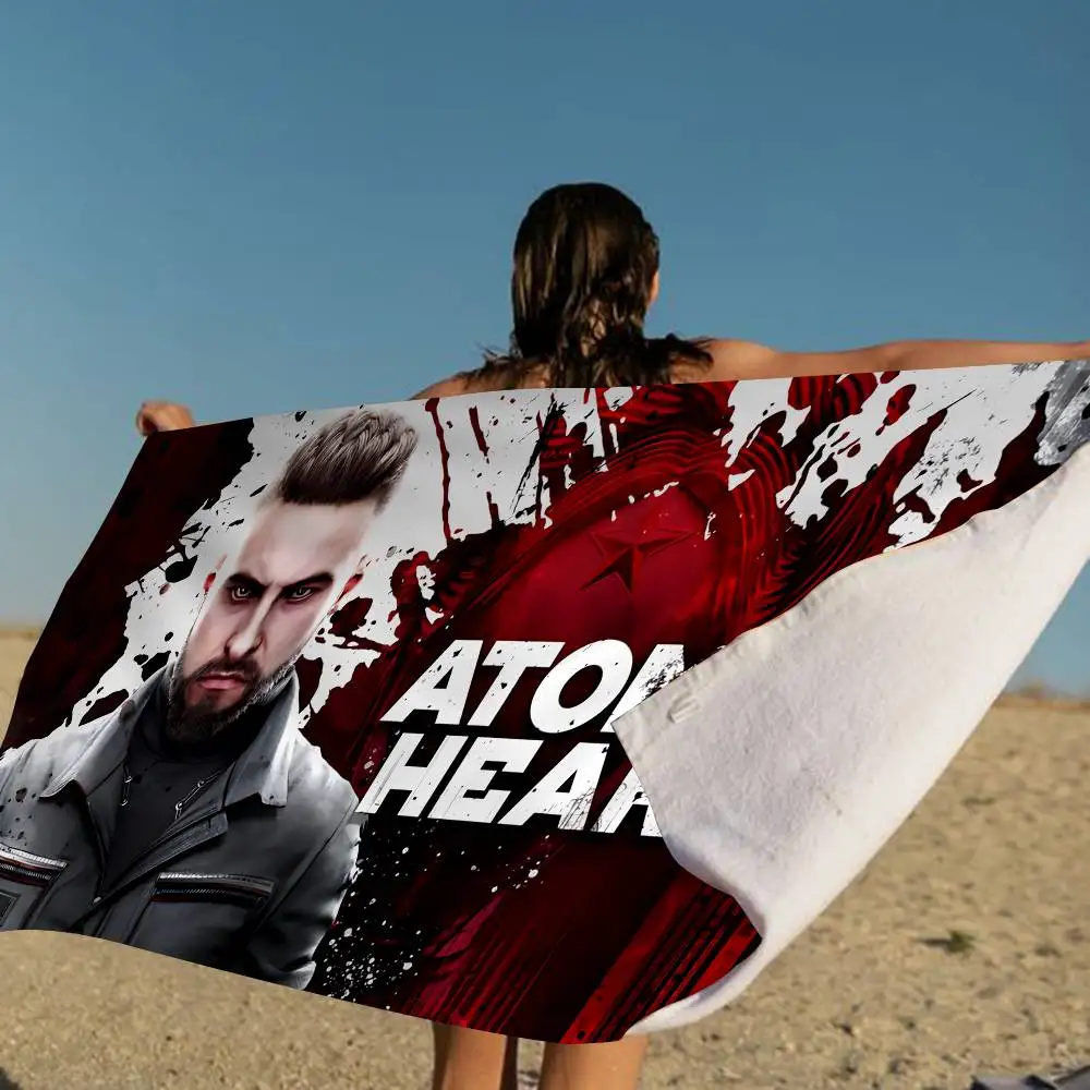 A-Atomic H-Heart Movie Microfiber Beach Towel Absorbent Quick dry Soft Yoga Swimming Resort Mountain Climbing Towel