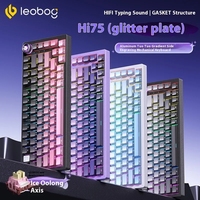 NEW LEOBOG Hi75 Mechanical Keyboard Wirled  Aluminum Alloy Gasket 75% Gaming Keyboard Custom RGB Hot Swap Pc Gamer Accessories