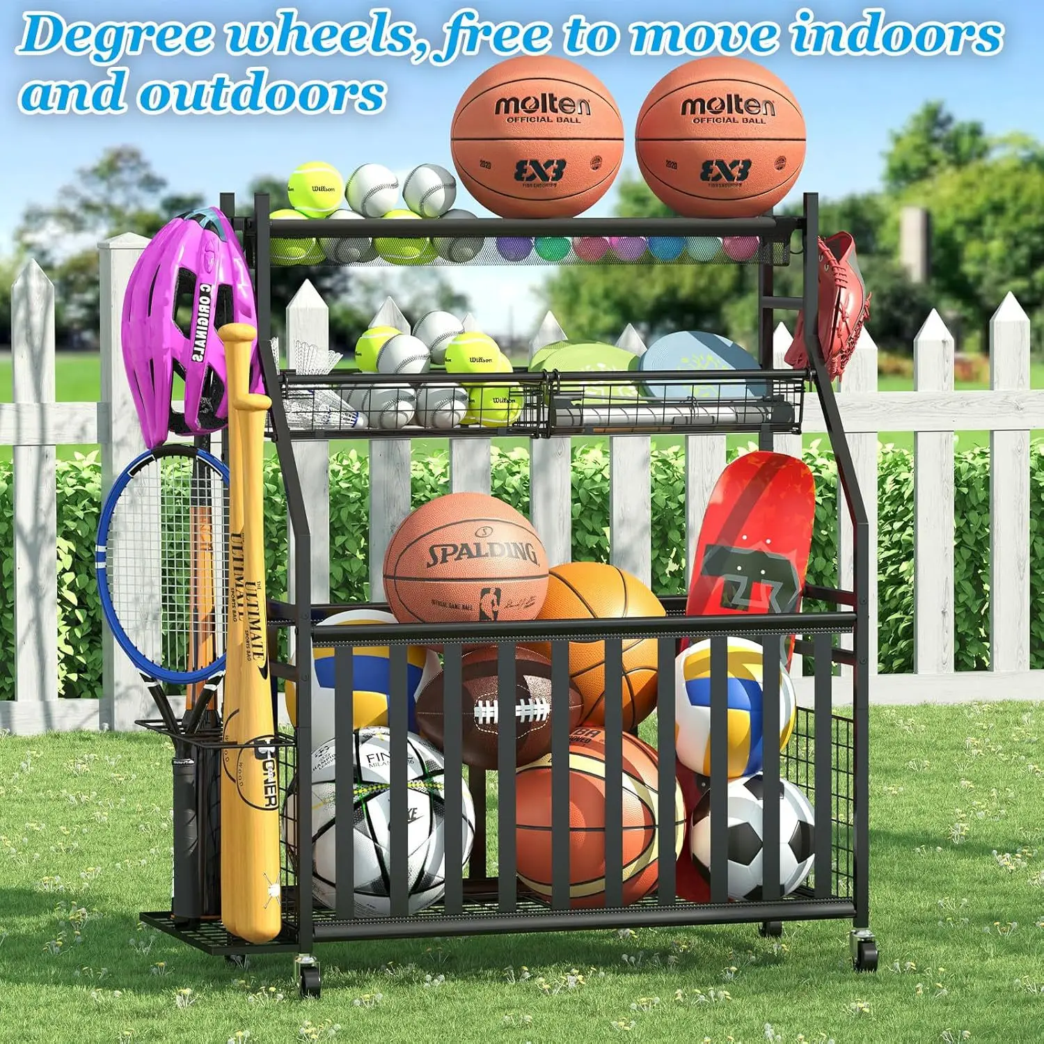 حقيبة تخزين المعدات الرياضية، - مراجعة Sports Equipment Bag With Wheels وسعره