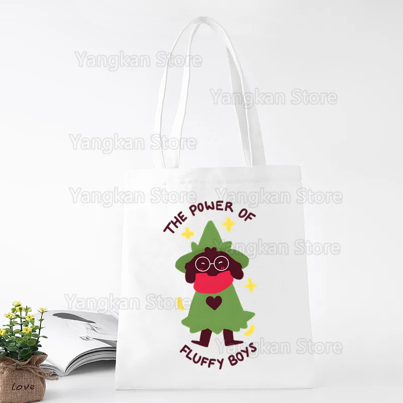 حقيبة تسوق Deltarune للمتسوقين صديقة للبيئة من القماش القطني للمتسوقين Bolsas De Tela حقيبة تسوق قابلة لإعادة الاستخدام Sacolas