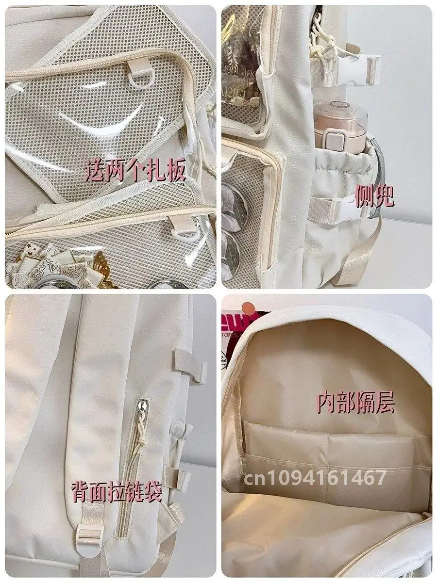 Japanische Schultaschen für Mädchen im Teenageralter, transparente Taschen, Itabag für Damen, Neu, 2024, Kawaii-JK-Rucksack für Damen und Mädchen, Ita-Rucksack