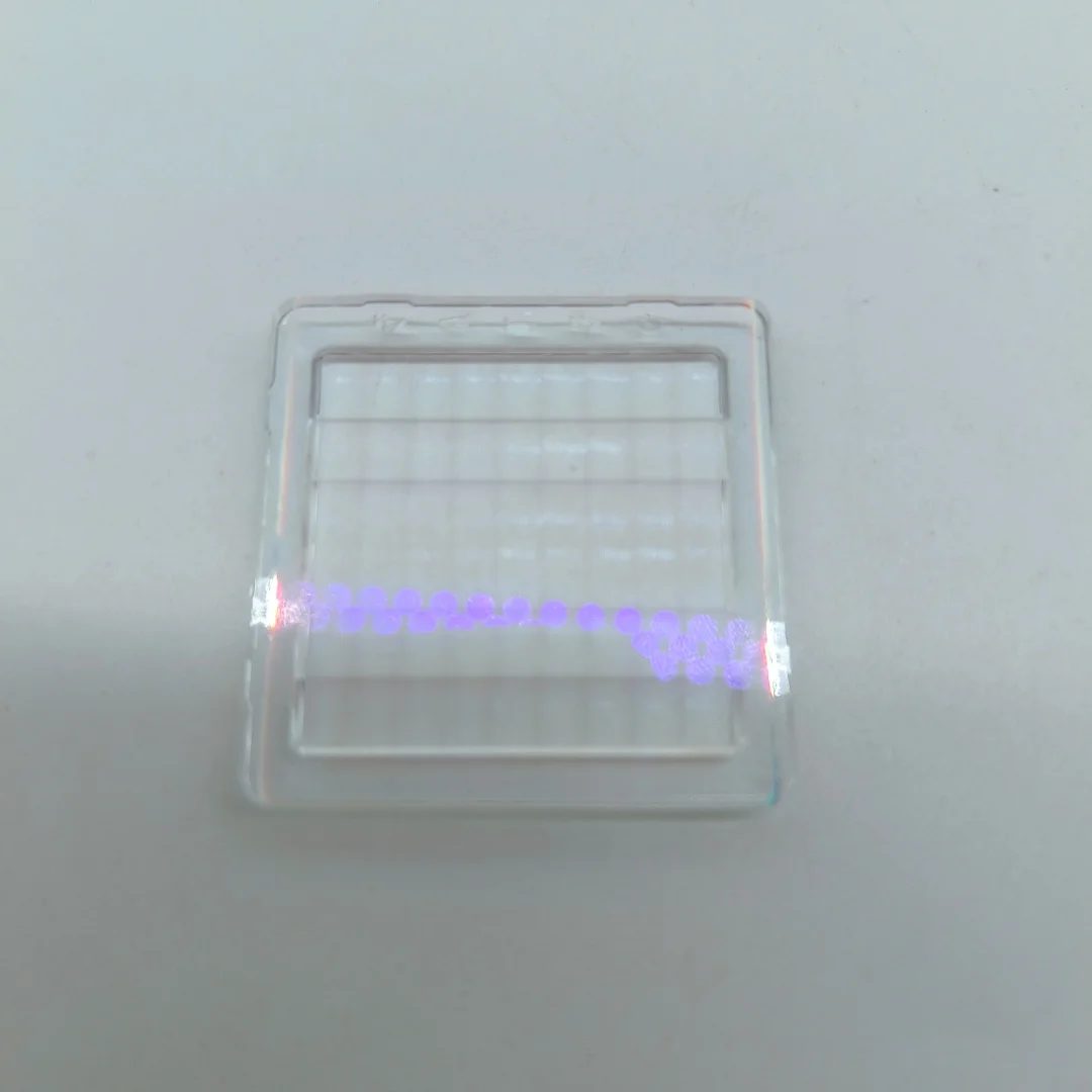 5pcs/lot Damaged Scrap Transparent Square Iridescent Optical Glass For Handmade Mosaic Art Resin Craft DIY Project Decoration